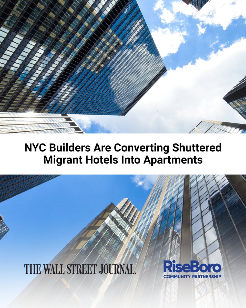 The <a href="/WSJ/">The Wall Street Journal</a> recently highlighted our client <a href="/RiseboroNYC/">RiseboroNYC</a>'s project with Slate Property Group to turn hotels into affordable housing for New Yorkers.

Read the full story here: on.wsj.com/3K1ihN0