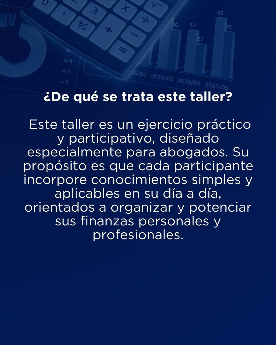 📢 Vuelve el Taller de Educación Financiera para Abogados
📅 30/9 – 10:30 a 12 hs | 📍 Salón Podetti – CPACF
INSCRIBITE: infoacademicas@cpacf.org.ar