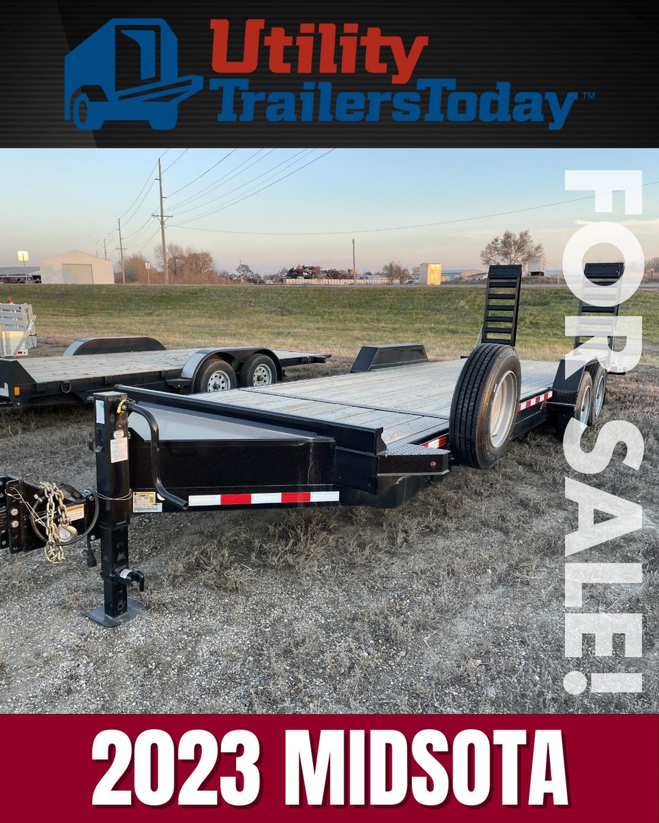 TodayUtility's tweet image. Flatbed Trailer FOR SALE on #UtilityTrailersToday from Premier Equipment, LLC! 🏷️

📍 Huron, South Dakota
📏 24' Length
📞 Call (605) 352-7100!

Link to Listing ➡️ ow.ly/QiMX50X10or

#UtilityTrailersToday #TrailerForSale #FeaturedListing