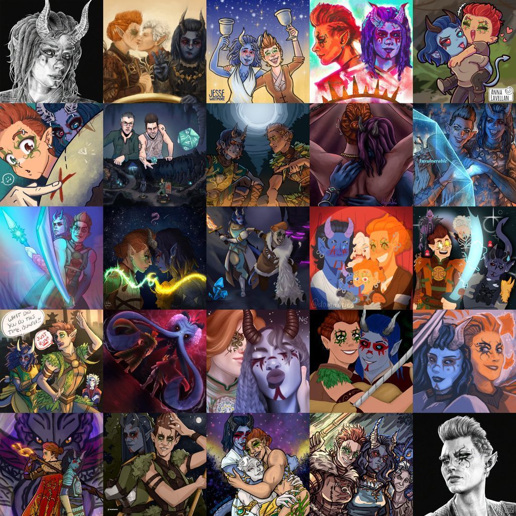 Lidia // ЛИДАкаин (@baldurnuts) on Twitter photo <a href="/NeilNewbon/">Neil Newbon - gathering party for BG3</a> <a href="/Devilligan/">Tom De Ville</a> , you're almost done with your Baldur's Gate 3 journey, and we wanted to say THANK YOU for 2 incredible years! 💜
We, 24 artists, teamed up to create this little farewell art project for Bow'ee & Asra: boweeasracollab.github.io
#nobigneil #bg3 #bowee #asra <a href="/NeilNewbon/">Neil Newbon - gathering party for BG3</a> <a href="/Devilligan/">Tom De Ville</a> , you're almost done with your Baldur's Gate 3 journey, and we wanted to say THANK YOU for 2 incredible years! 💜
We, 24 artists, teamed up to create this little farewell art project for Bow'ee & Asra: boweeasracollab.github.io
#nobigneil #bg3 #bowee #asra