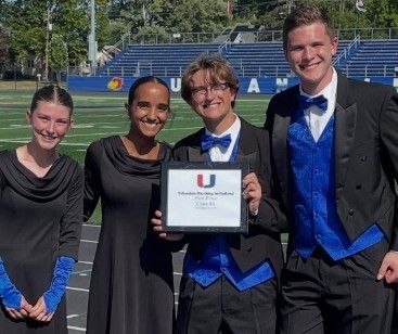 Jaguars_AD's tweet photo. Congrats- ACHS Marching Band!

Urbandale Invite- 1st in Class 4A.
Pella Invite- “Outstanding Overall Music” and “Outstanding Overall Effect”, 1st in Class 4A.

Also took1st Place in Class 4A for the “Central Iowa Combine” competition that combines the scores from both contests! https://t.co/D894hrOquw