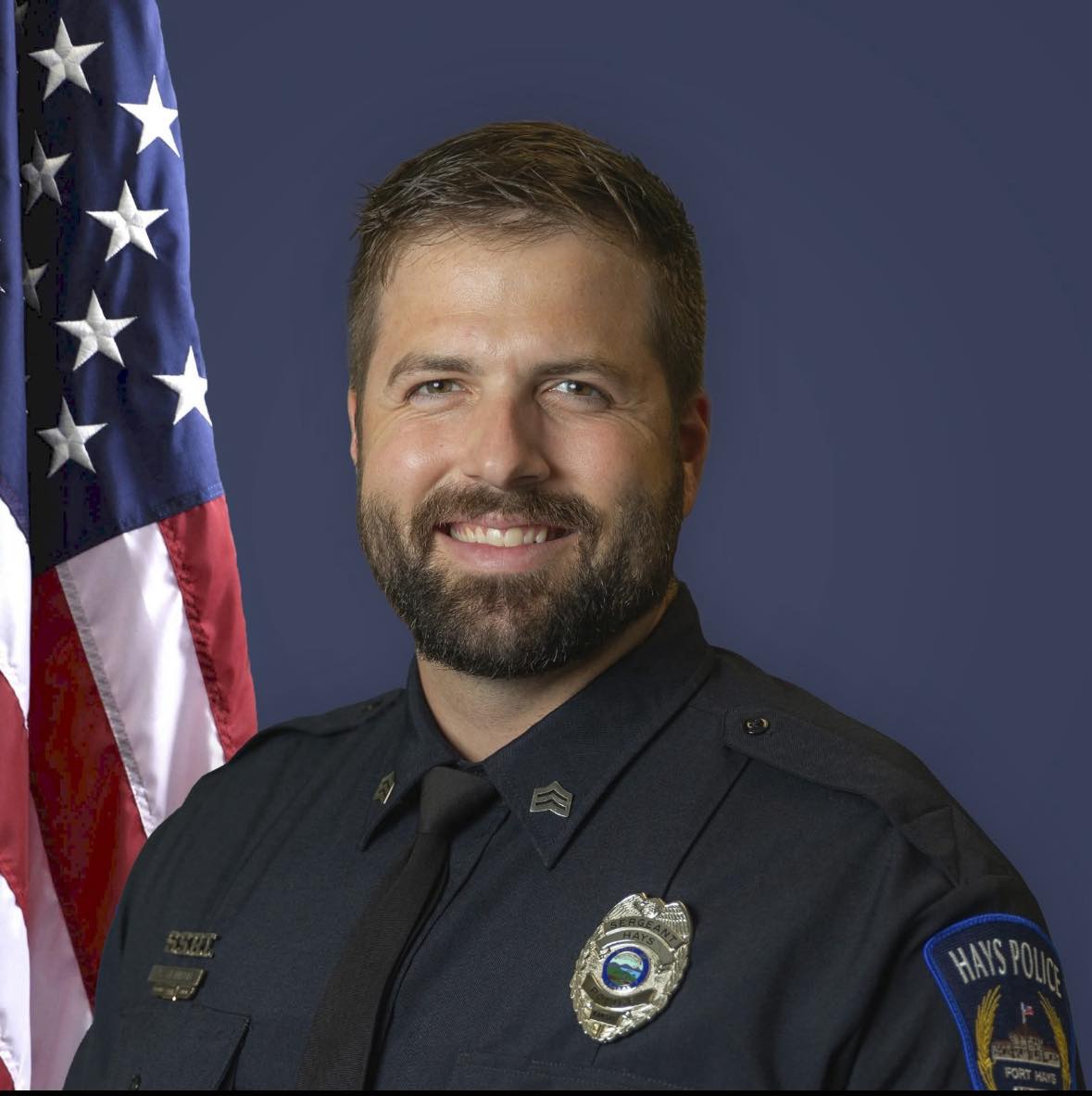 Pct4Constable's tweet photo. REST IN PEACE SERGEANT SCOTT HEIMANN

The men and women of Constable Mark Herman's Office extend our heartfelt condolences to the Hays Police Department as they mourn the tragic loss of Sergeant Scott Heimann, who was shot and killed while responding to a domestic violence call. https://t.co/O3WOWc2Cek