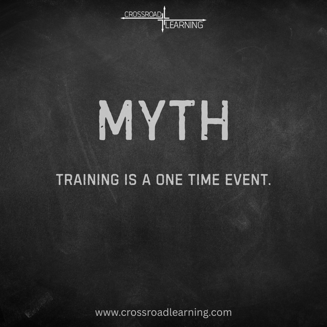 CrossroadLearn's tweet image. Myth: Training is a one-time event.
Truth: Learning is ongoing, and it only matters if 
people use it on the job the next day.

Learn more at crossroadlearning.com or call 505-297-6225

#crossroadlearning #learningisajourney #LearningMyths #LeadershipDevelopment