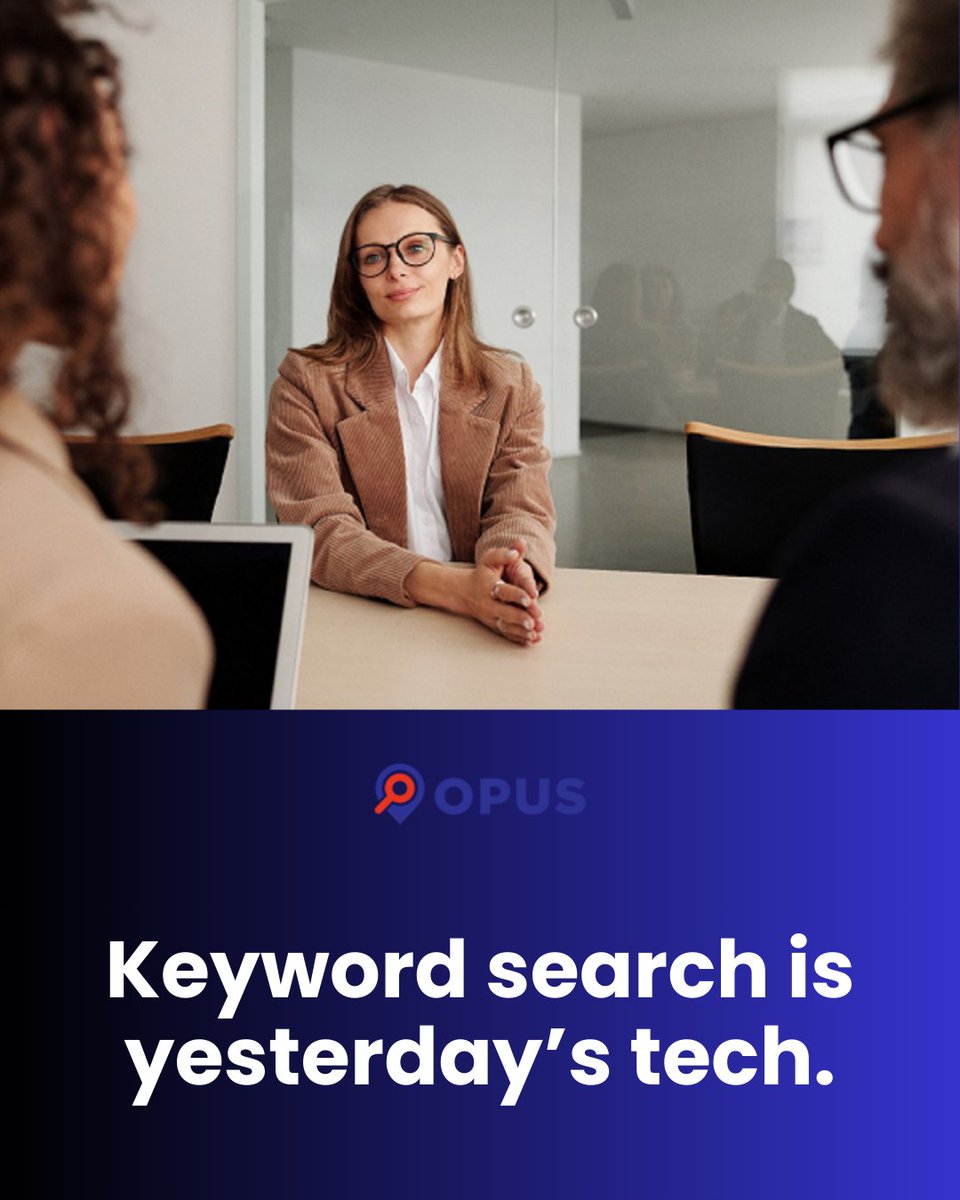 OpusMatchAi's tweet photo. Matching should be more than keyword search.
Opus Match uses behavior, engagement, and real-time interest to surface candidates who are ready now.
Let’s move beyond the resume.
🔗 https://t.co/dqFFLAkUii
#BehavioralMatching #RecruitmentTech https://t.co/blVoQSqdDY