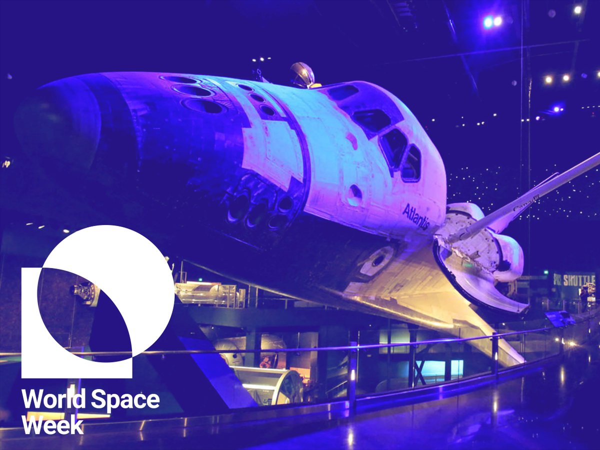 ExploreSpaceKSC's tweet image. 🚀 Celebrate World Space Week with us on October 10, 2025! Visit with space partners and discover this year’s theme: Science and Technology. 🌌 tinyurl.com/54yx2jkj Don’t miss a day full of discovery, innovation, and fun for all ages under space shuttle Atlantis!