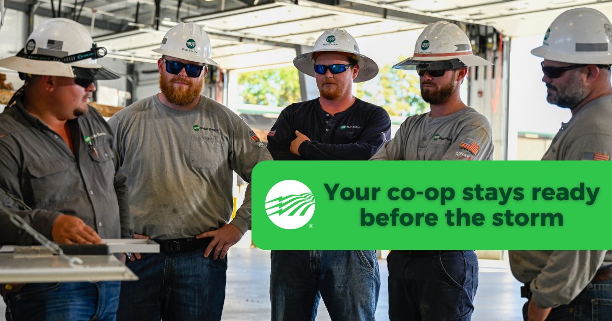 September is National Preparedness Month, but at Wake Electric, preparation never takes a day off.

Here’s how we stay storm-ready:
✅ System inspections
🌳 Vegetation management
🌀 Storm-response plans
🤝 Mutual aid partnerships
