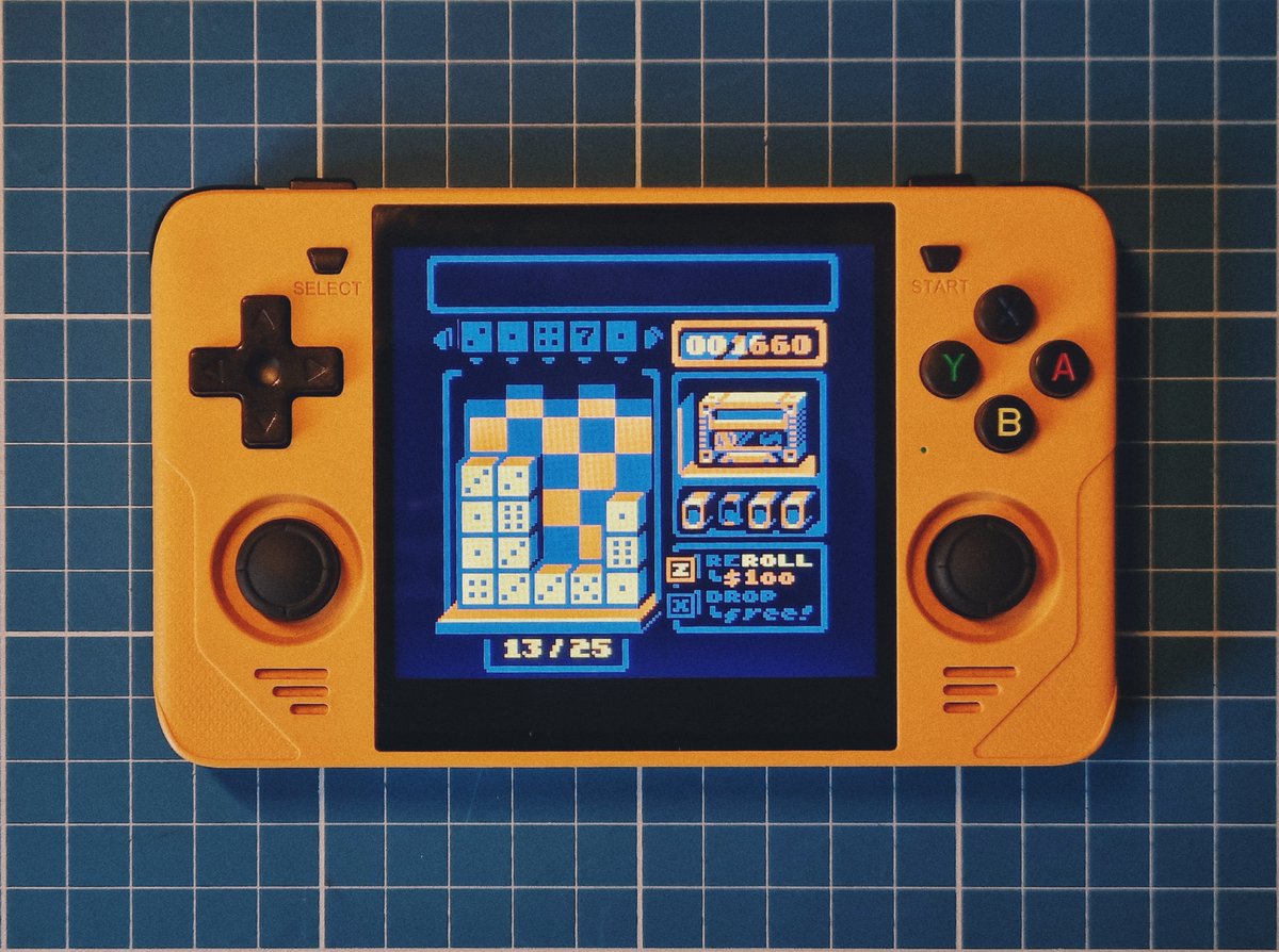 vmenezio's tweet image. finally: gambling on the go

datagoblin.itch.io/bone-scrambler

#gbjam #fallingblockjam