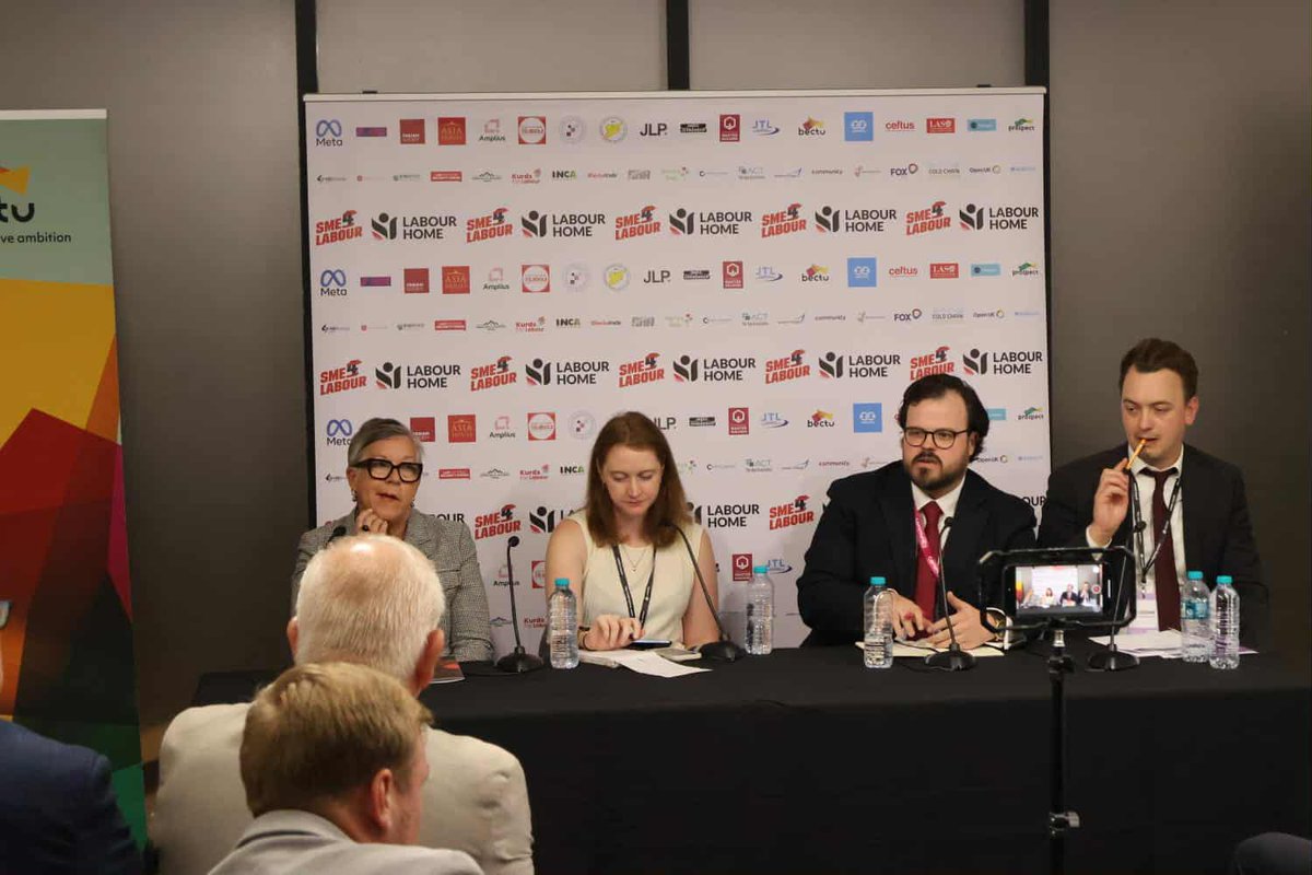 CommunityUnion's tweet image. Our Head of Policy &amp;amp; 
Communications @DomWArmstrong spoke on our and @bectu/@ProspectUnion panel on how we can improve the rights of Self-employed workers.

Chaired by @Geri_E_L_Scott, @philippachilds and @lukeraikes talked about policies that came support Self-employed workers…