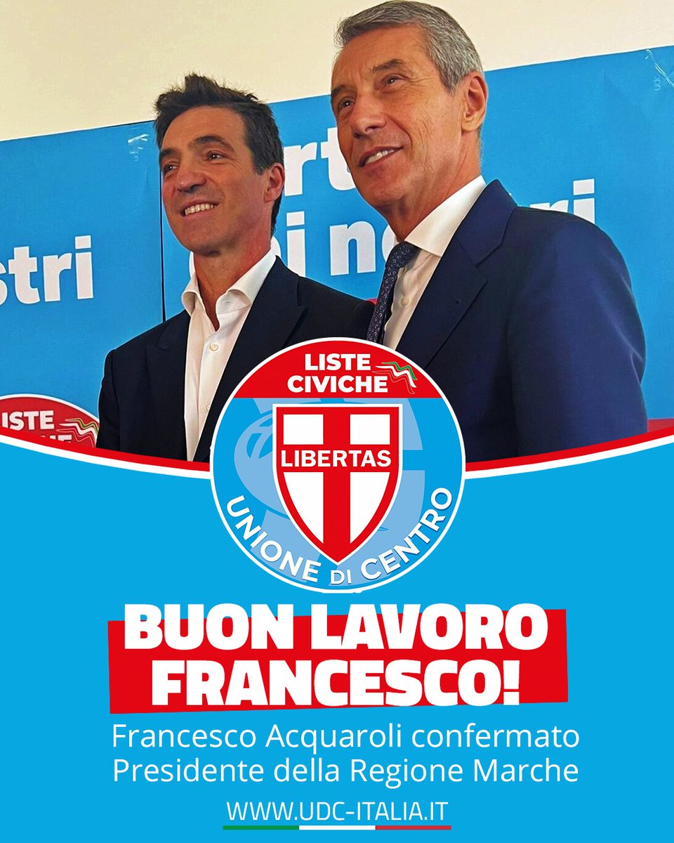 Antonio De Poli (@antoniodepoli) on Twitter photo 🗳️🇮🇹  Mai avuto dubbi su <a href="/AcquaroliF/">Francesco Acquaroli</a> . I risultati di queste elezioni lo confermano: la distanza tra il centrodestra e la sinistra era ed è netta, perché sul campo parlano i fatti.
In questi cinque anni il presidente Acquaroli ha inaugurato una stagione virtuosa per le Marche, 🗳️🇮🇹  Mai avuto dubbi su <a href="/AcquaroliF/">Francesco Acquaroli</a> . I risultati di queste elezioni lo confermano: la distanza tra il centrodestra e la sinistra era ed è netta, perché sul campo parlano i fatti.
In questi cinque anni il presidente Acquaroli ha inaugurato una stagione virtuosa per le Marche,