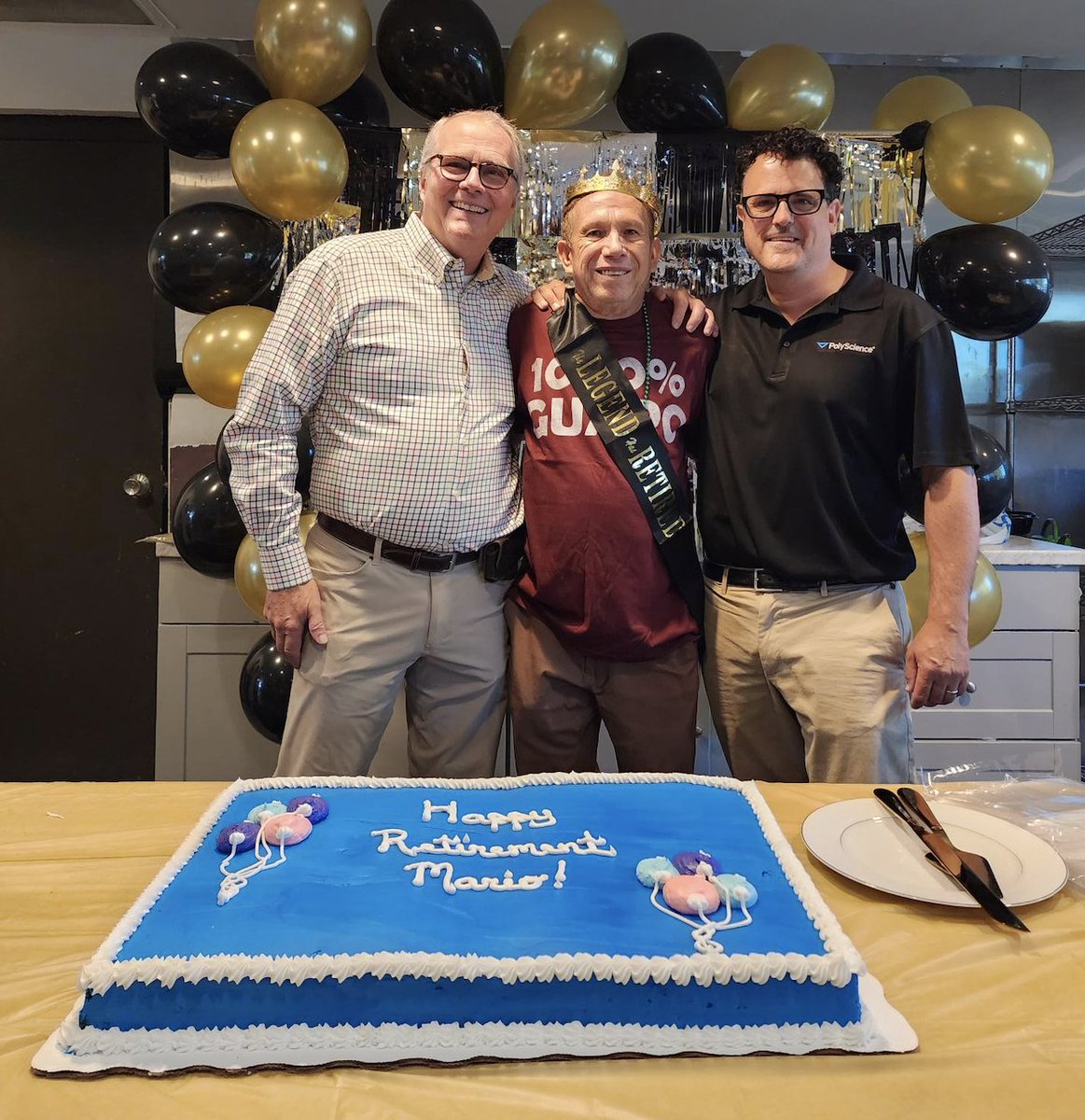 PolyScienceLab's tweet image. 🎉 Mario’s Retirement! 🎉

38 years. Countless smiles. Endless dedication. 💛💙

Mario—hardworking, cheerful, kind, and always welcoming.

PolyScience is more than products—we’re people passionate about what we do every day.

Thank you, Mario! Your legacy will live on. 🙌