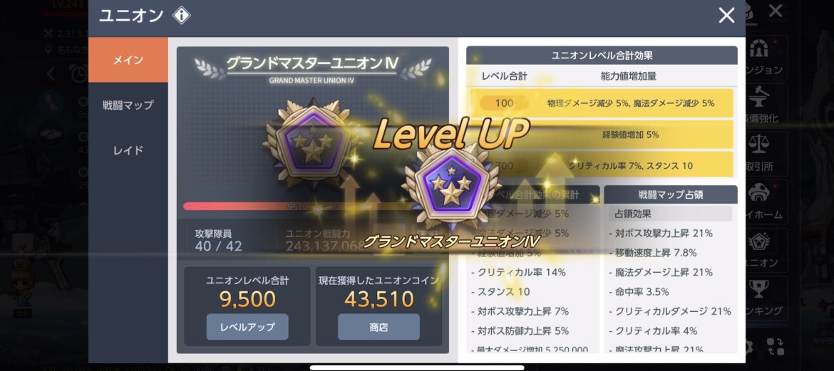ユニオン9500達成🥰
もう無理です笑
