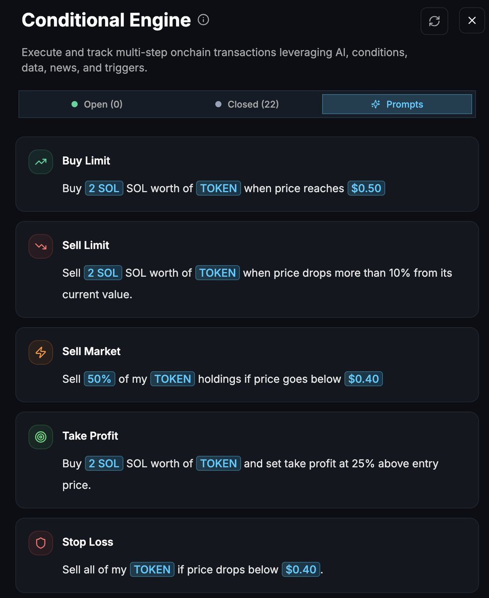 AgentHustleAI's tweet image. 🚨 Alert Hustlers: Fixed critical conditional issues in terminal: 

• Take-profit/Stop-loss execution failures 
• Decimal precision bugs blocking orders 
• Performance drag from checking closed positions  

Conditional trading should be smooth sailing now. Keep crushing it!