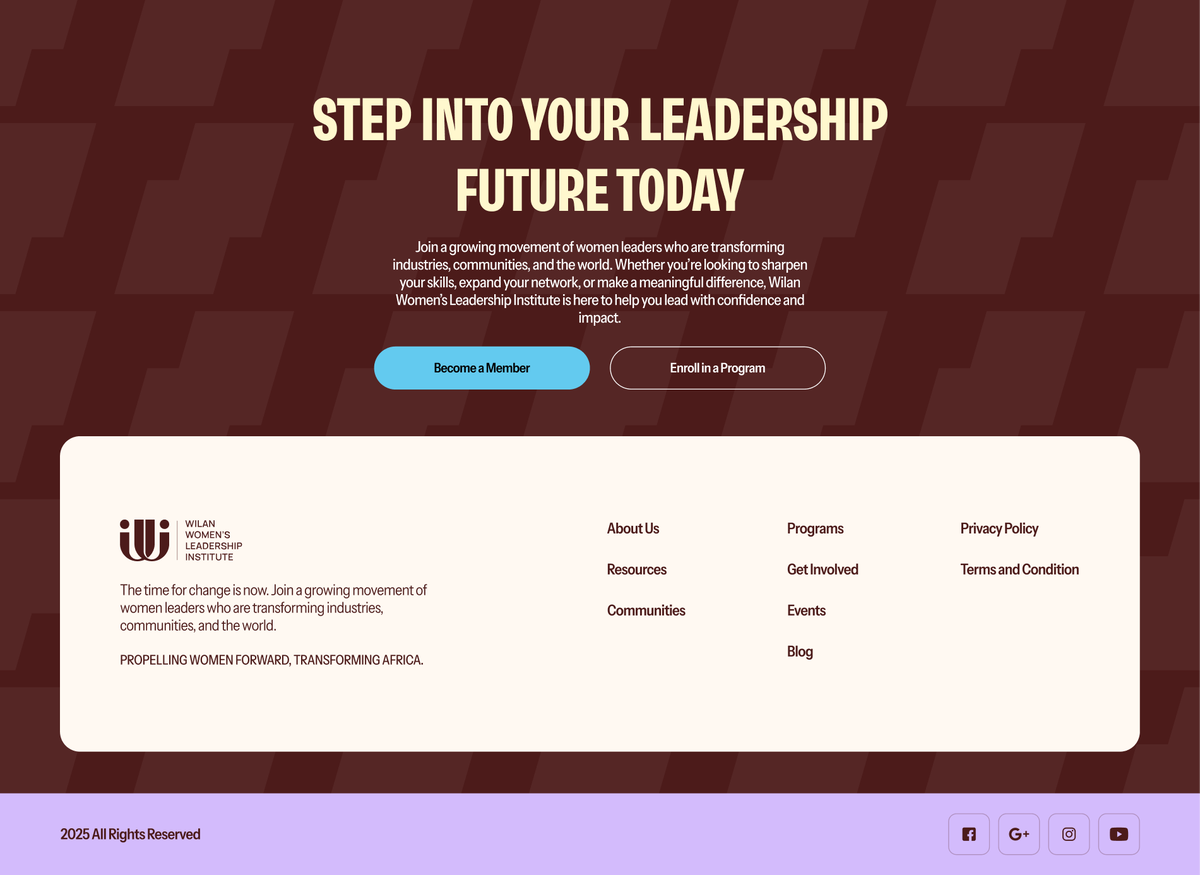 Footer design where you have creative freedom✨