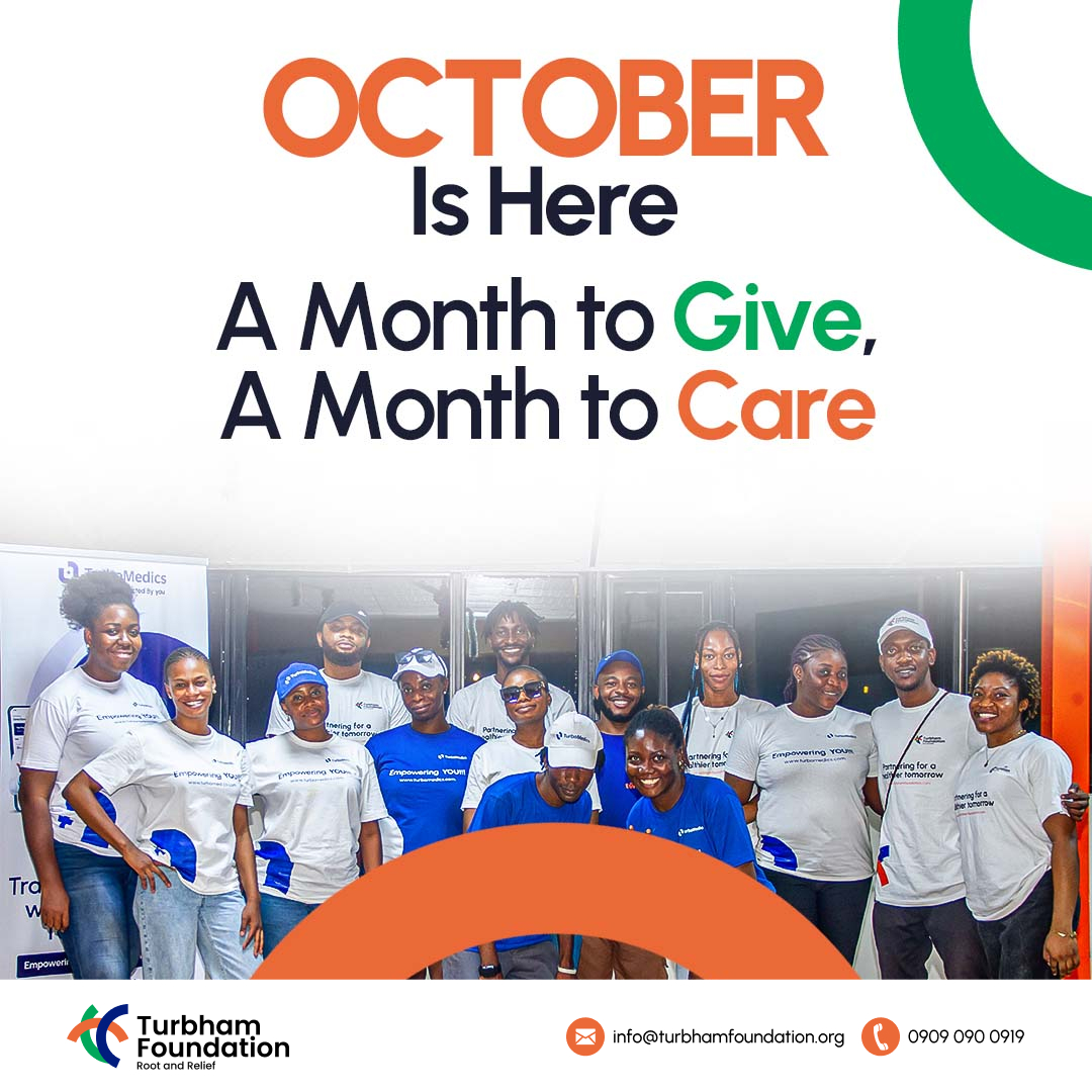 TurbhamFdn's tweet photo. October is a reminder that giving never goes out of season.

At Turbham Foundation, we continue to touch lives and spread hope where it’s needed most. Together, let’s make this month impactful. 🌍💙

Happy New Month.

#RootandRelief https://t.co/GIDHgLddkr