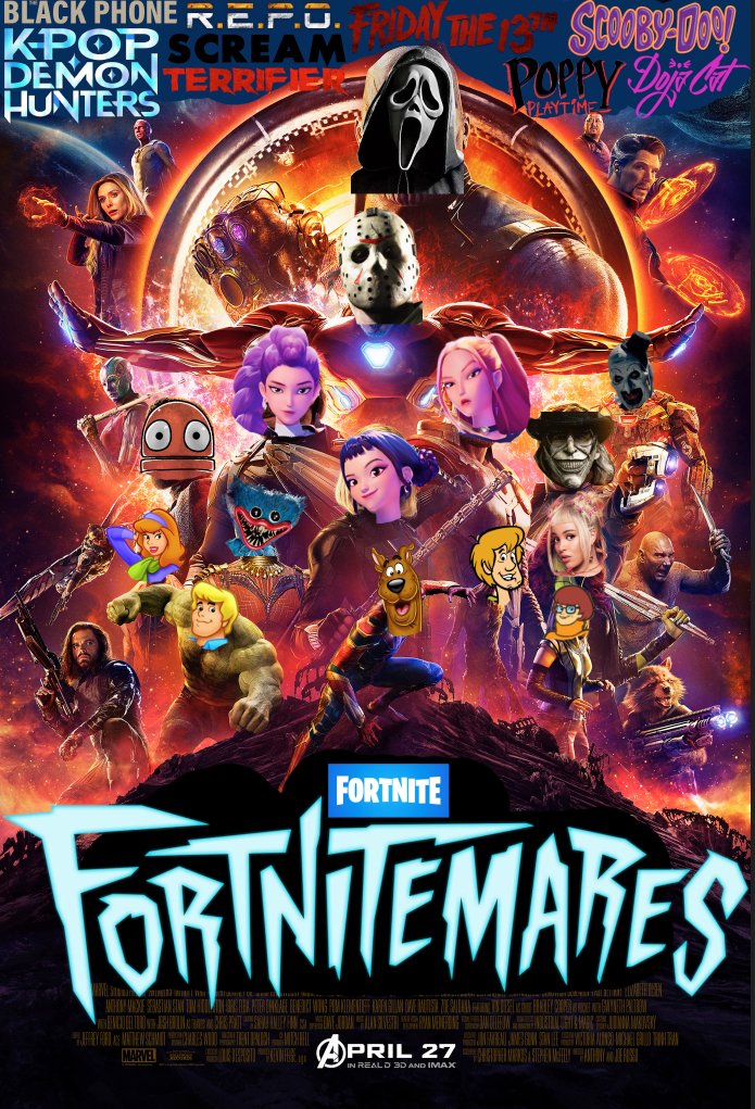 HealingSeraphh's tweet photo. @HYPEX Fortnitemares 2025 for some reason https://t.co/Pp554NfAaw