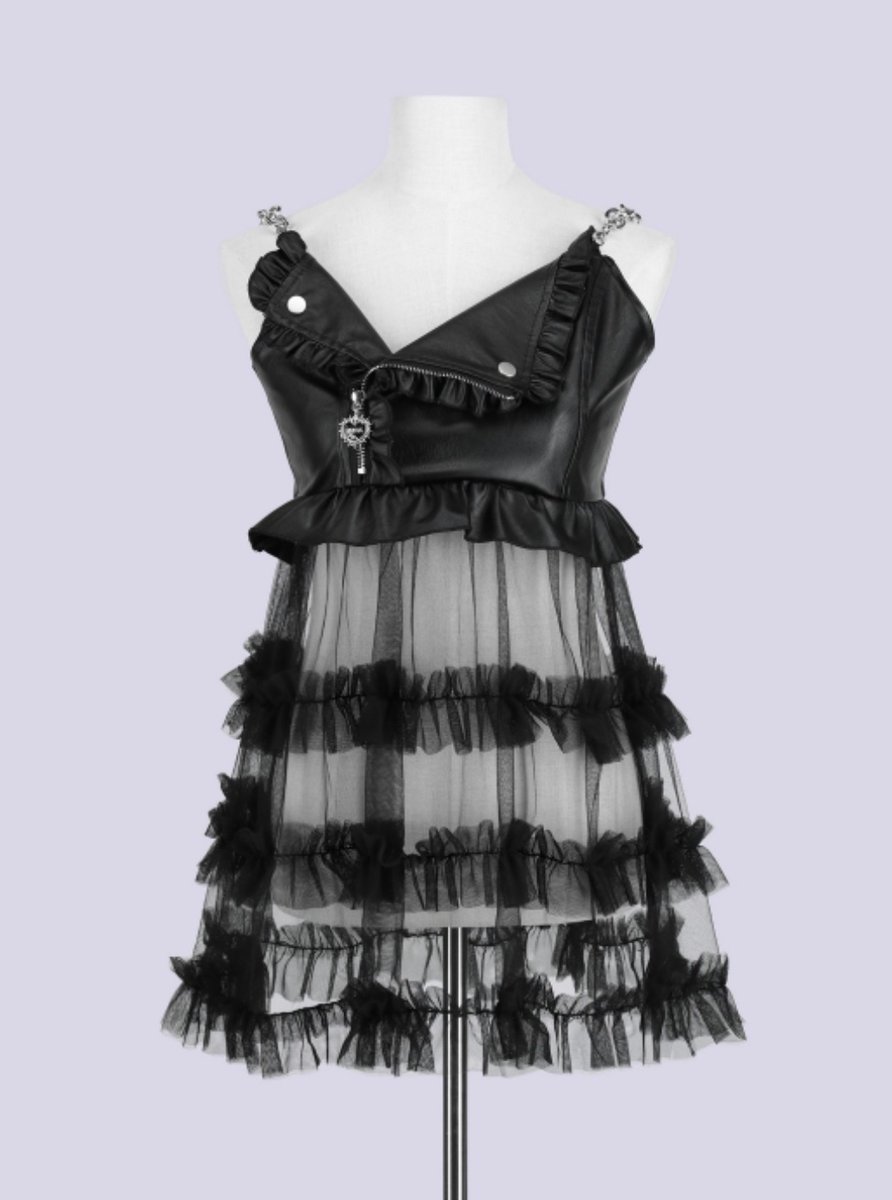 IMVAL / Rider's tulle dress ライダースをドレスに落とし込んだ