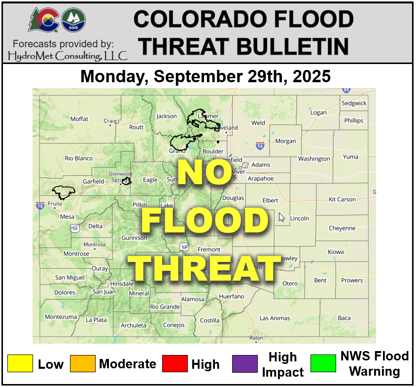 Colorado Flood Threat Bulletin tweet media