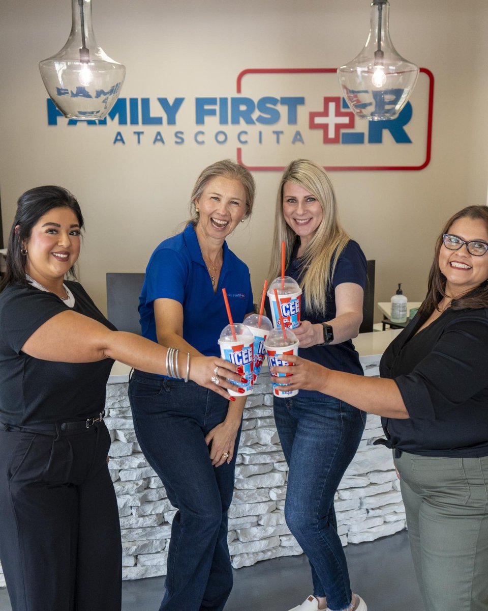 Swing by and cool off with a sweet treat during your visit — it’s on us! 😎🥤

#FamilyFirstER #AtascocitaTX #ICEETime #SweetTreat #ERWithAHeart #CommunityCare #CoolOff #LobbyPerks