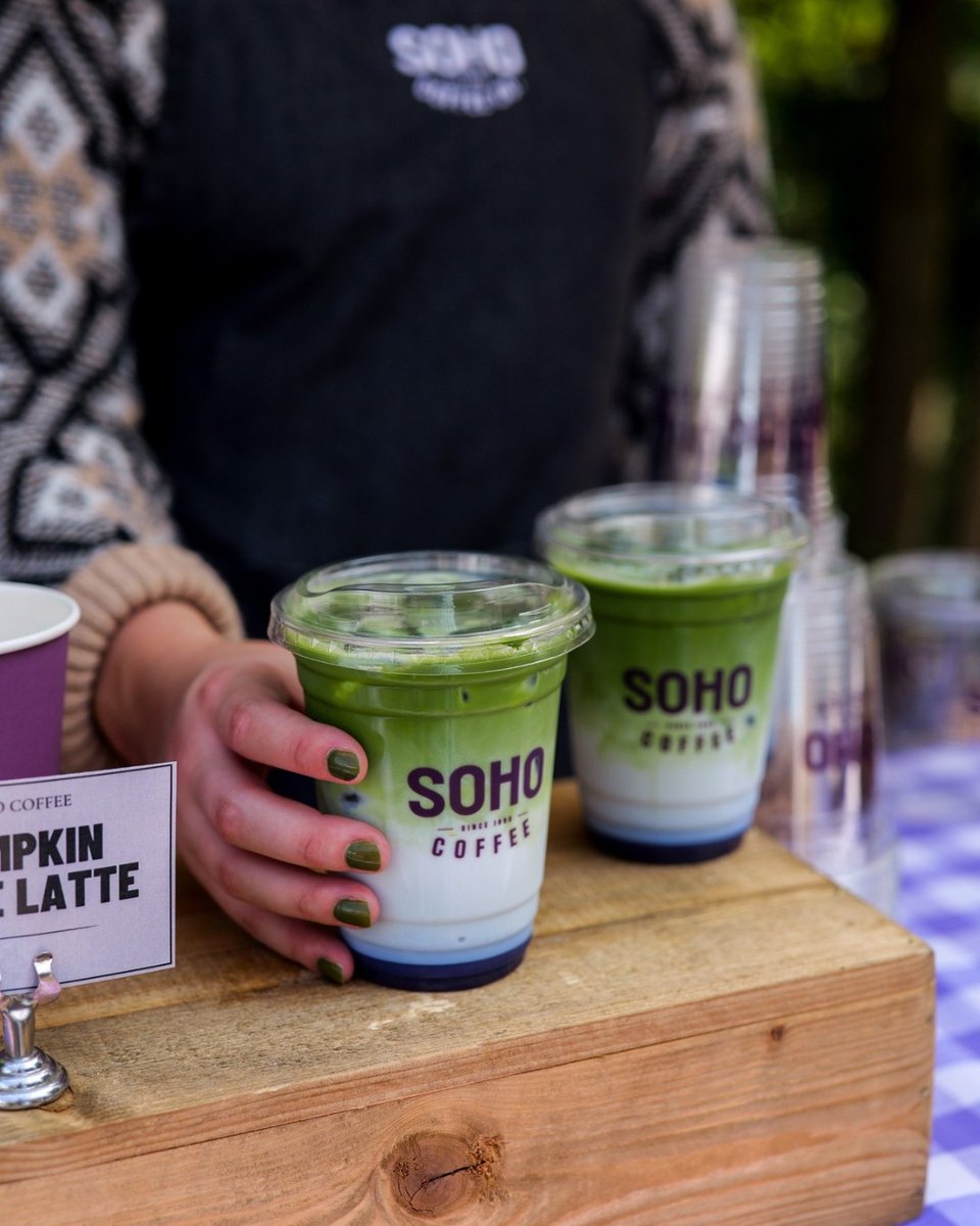 Autumn flavours have landed at SOHO Coffee 🍂 🍁 ☕ 

🎃 Pumpkin Spice Latte
💙 Blueberry Muffin Matcha Latte

Keep your eyes peeled for more autumn dishes landing soon 👀