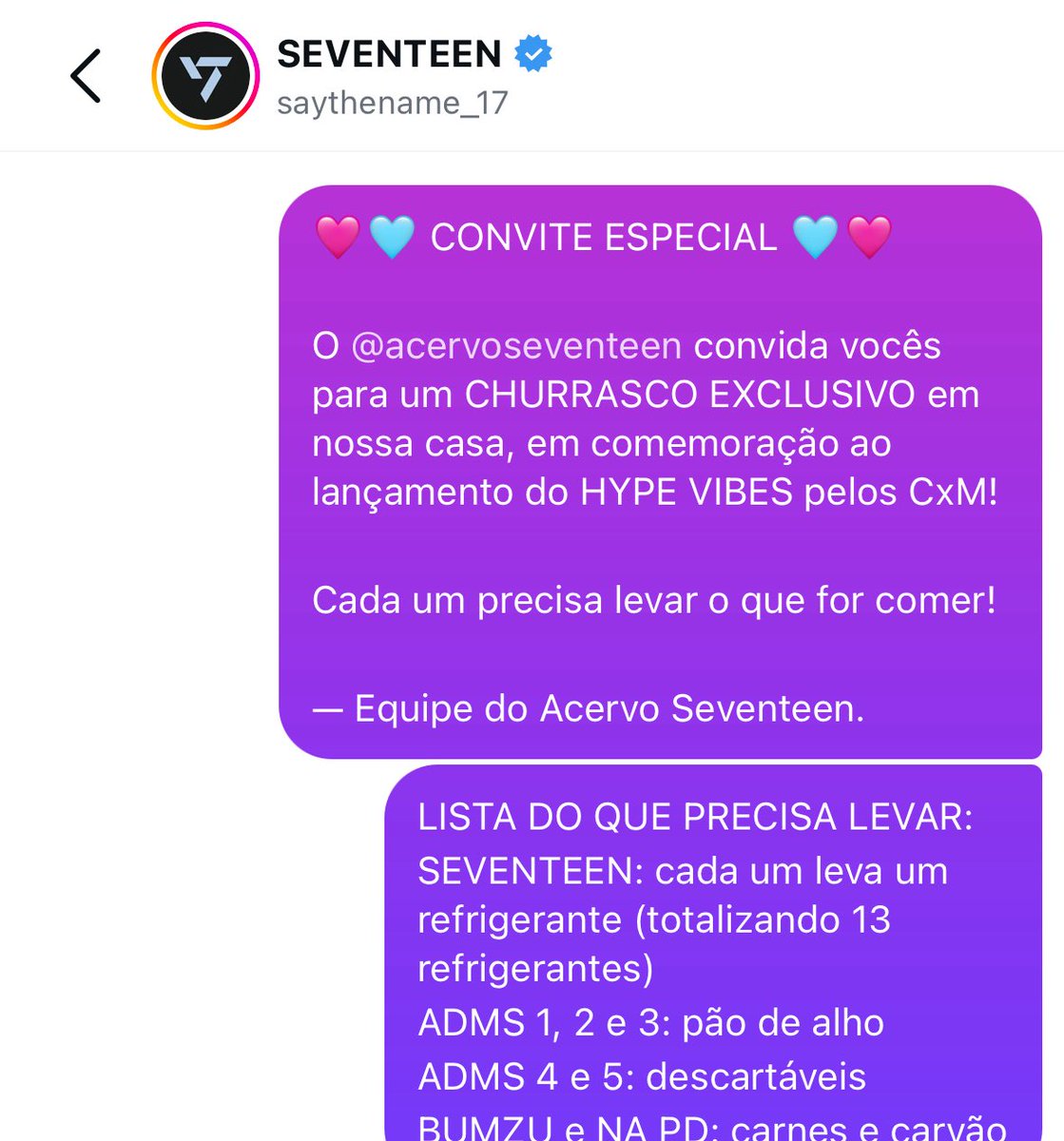 acervoseventeen's tweet photo. 🚨 DECEPCIONADOS!!! seventeen IGNOROU o convite para um churrasco na casa do acervo seventeen. tamo valendo NADA! https://t.co/tkPVFAronl
