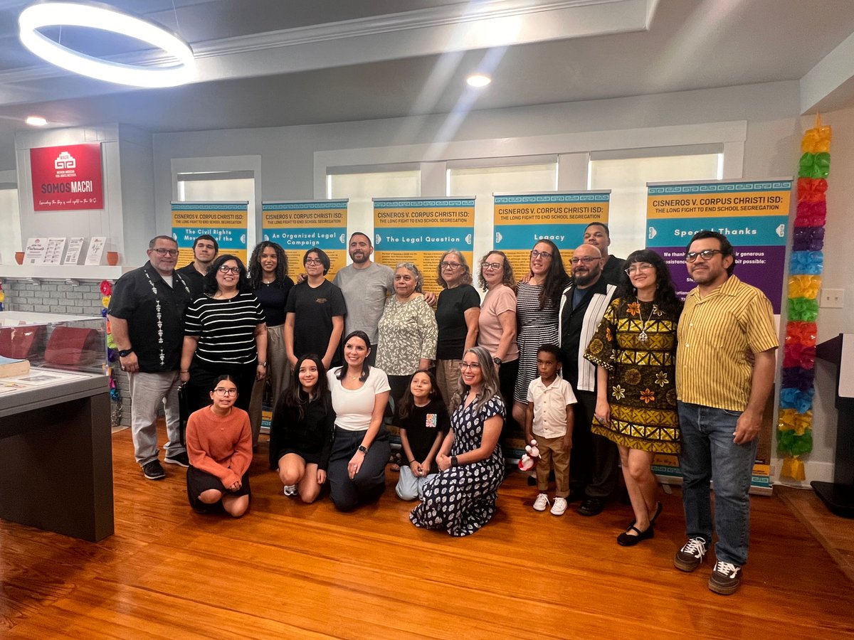 We were thrilled to have members of the Cisneros family attend Saturday's opening of Cisneros v. Corpus Christi ISD: The Long Fight to End School Desegregation!

Tour the exhibit now thru Wednesday, November 26, 2025 

More information on our website --> buff.ly/E0ppYvY