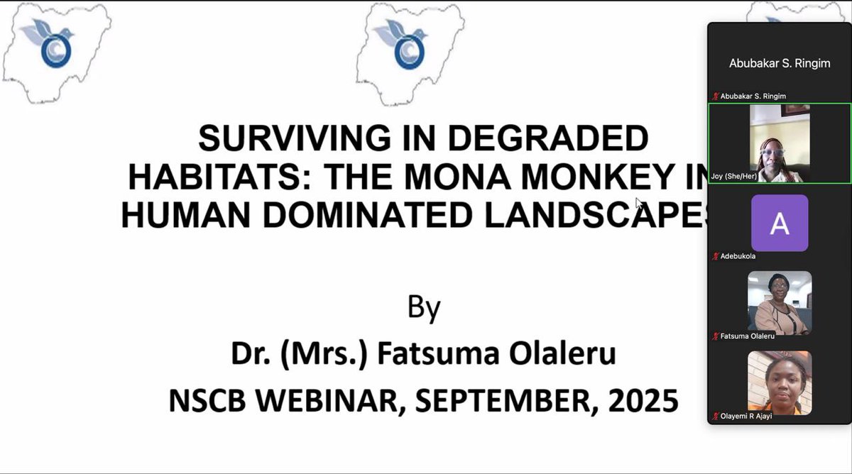 Nigerian Society for Conservation Biology (NSCB) tweet media