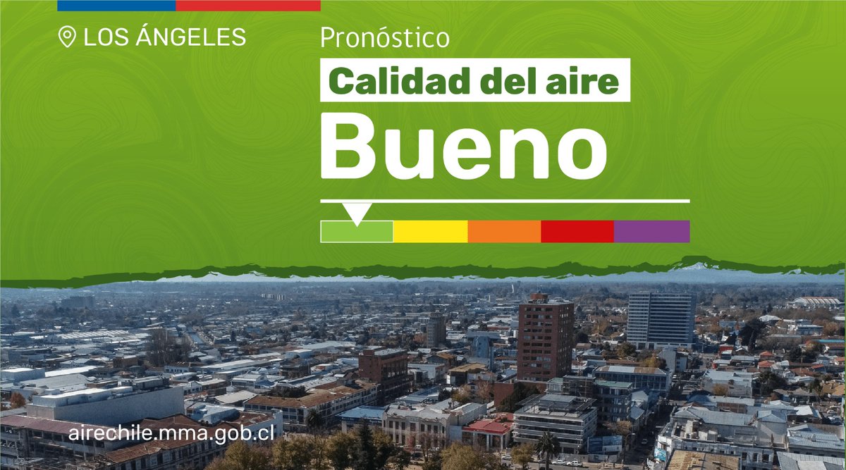 🌱 Pronóstico Calidad del Aire Plan de Descontaminación de Los Ángeles para mañana martes 30.09.2025 es BUENO.
<a href="/munilosangeles/">Munilosangeles</a>