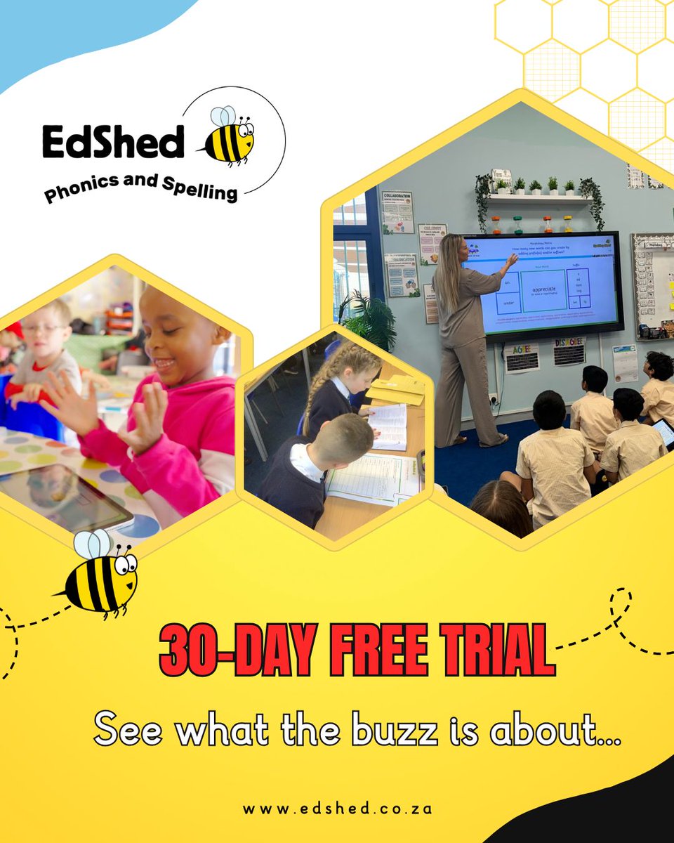 🎉 11 Days to #LITASA2025! Meet our exhibitors &amp; sponsors. Excited to welcome EdShed Phonics &amp; Spelling—CAPS-aligned for Grades R-6. Build phonics &amp; spelling skills in one programme.
Try 30 days FREE 👉 edshed.co.za #EdShed #Education