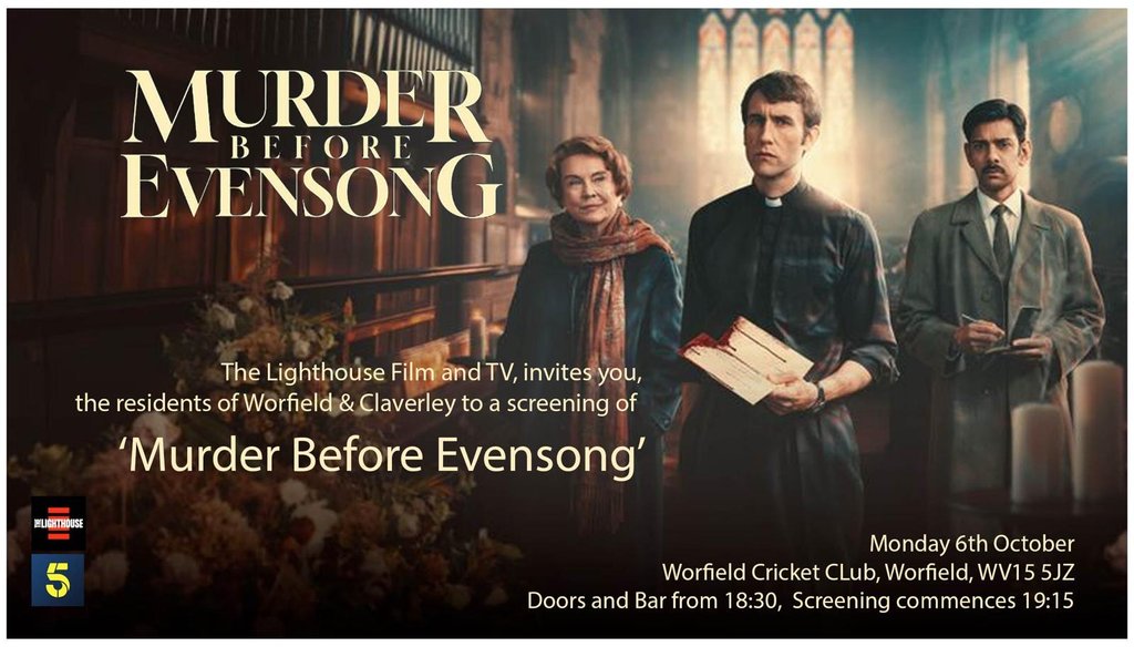 Murder Before Evensong Screening - Monday 6th October 6.30pm #Pitchero
worfieldcricketclub.co.uk/calendar/event…