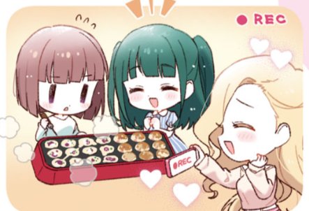 🍀 New Midori Yamada official art just landed... ft Aurora and Shion 🤍💚🩷