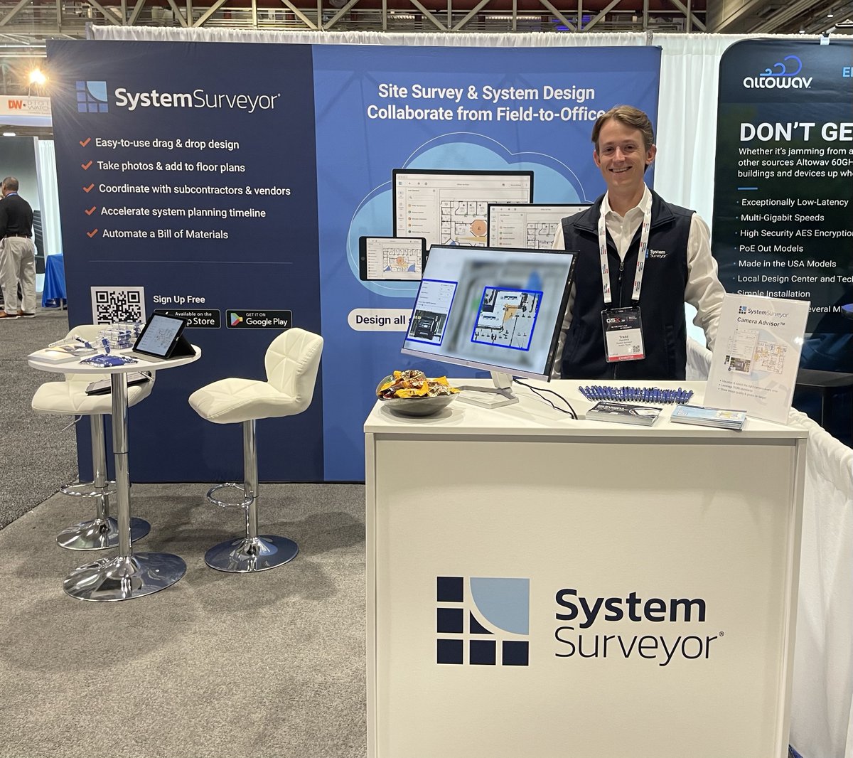 SystemSurveyor's tweet image. Come see us in booth 1160 at #GSX in New Orleans this week! Learn how our site survey and system design platform can cut your design time in half. Ask about our newest feature, Camera Advisor! 

#physicalsecurity #GSX2025