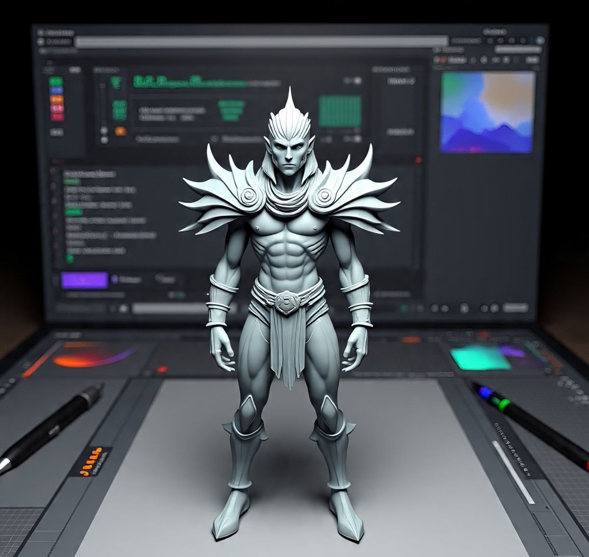 EghubareO88501's tweet image. From concept to creation ⚒️  high-detail 3D sculpt ready for games, collectibles, or animation.
✨ Custom fantasy characters available.
 DM to bring yours to life!
#3DArt #CharacterModeling #ZBrush #GameDev