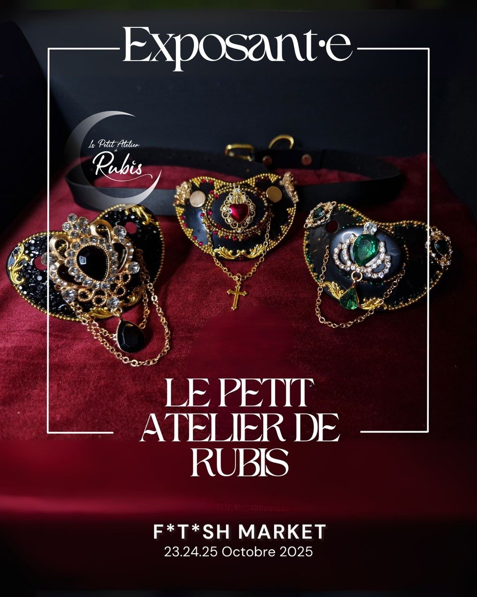 Un petit rappel de la présence de Rubis avec son atelier à la Fetish Week à Paris les 23, 24 et 25 octobre :) De nombreuses tétines pour adultes seront au rendez-vous… et pas seulement ^^

#bdsmِ #bdsm #tetine #adulte #pacifier