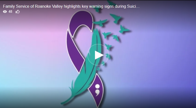 September is Suicide Prevention Month. We appreciate Keshia Lynn of WSLS 10 / WSLS.com interviewing our Chief Program Officer, Jamie Starkey, about what to do if you notice the warning signs in those close to you. 

wsls.com/news/local/202…