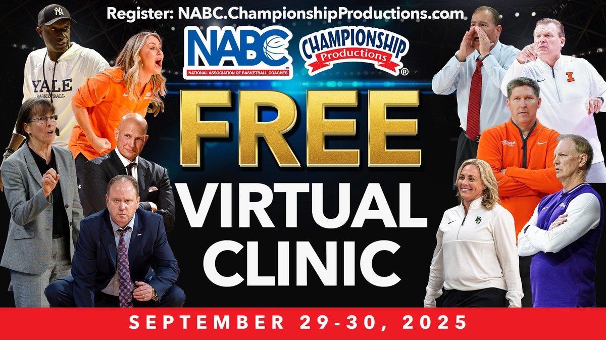 🔥🔥Starts TONIGHT!! Register at:
NABC.ChampionshipProductions.com 
#learnfgromthebest #becomeyourbest