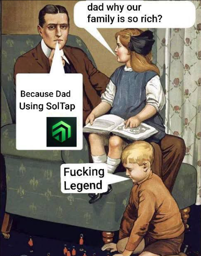 Creative 
SolTap 
Memes
Deserves
$SOL.. 💚

I'm blessing.. 👇