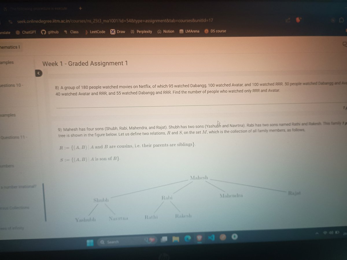 Anshit_Rangra's tweet image. Completed my Basic Mathematics &amp;amp; Computational Thinking assignment for IIT Diploma in Data Science. Week 1 done, Week 2 begins tomorrow — learning never stops! 🚀📘
#IIT #DataScience #ComputationalThinking #Mathematics
