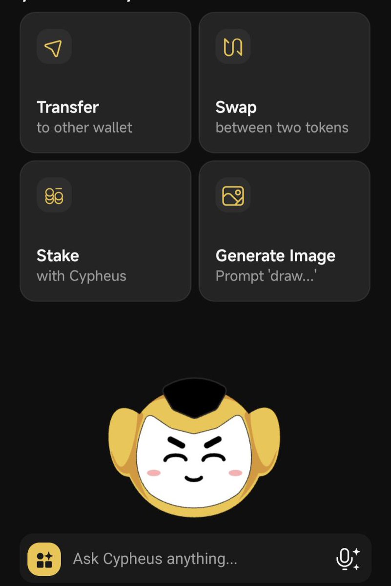 TrungDuc12321's tweet image. Tried the new AI Agent on Coin98 — and it&apos;s 🔥
It helps you transfer, swap, and explore tokens like a pro. Powered by Cypheus, it feels like having a personal Web3 assistant!
I’d use it daily to simplify DEX swaps &amp;amp; portfolio checks.

#Coin98 #AIAgent #Web3Tools