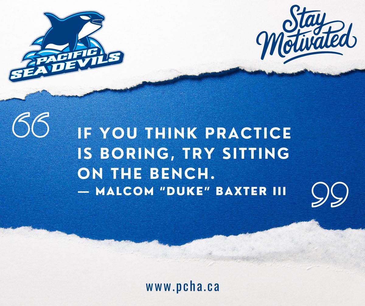 PacificSeaDevil's tweet image. #PCHA #MondayMotivation: Because no one wants to be a bench-warmer.
