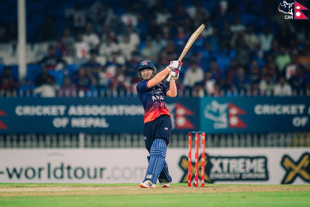 LumbiniLions's tweet image. ५ छक्का, ३ चौका, ६३ रन ✨ 

३ विकेट पछि आसिफ सैखसँग उत्कृष्ट साझेदारी निर्माण गर्दै यस्तो Unforgettable इनिङ्स खेल्नुभयो हाम्रो सुन्दीप जोराले! 👏 

जोराको यो इनिङ्सलाई तपाईं कसरी सम्झनुहुन्छ? 🇳🇵  

📷 : CAN

#nepalvswestindies #unitycup #2t20i