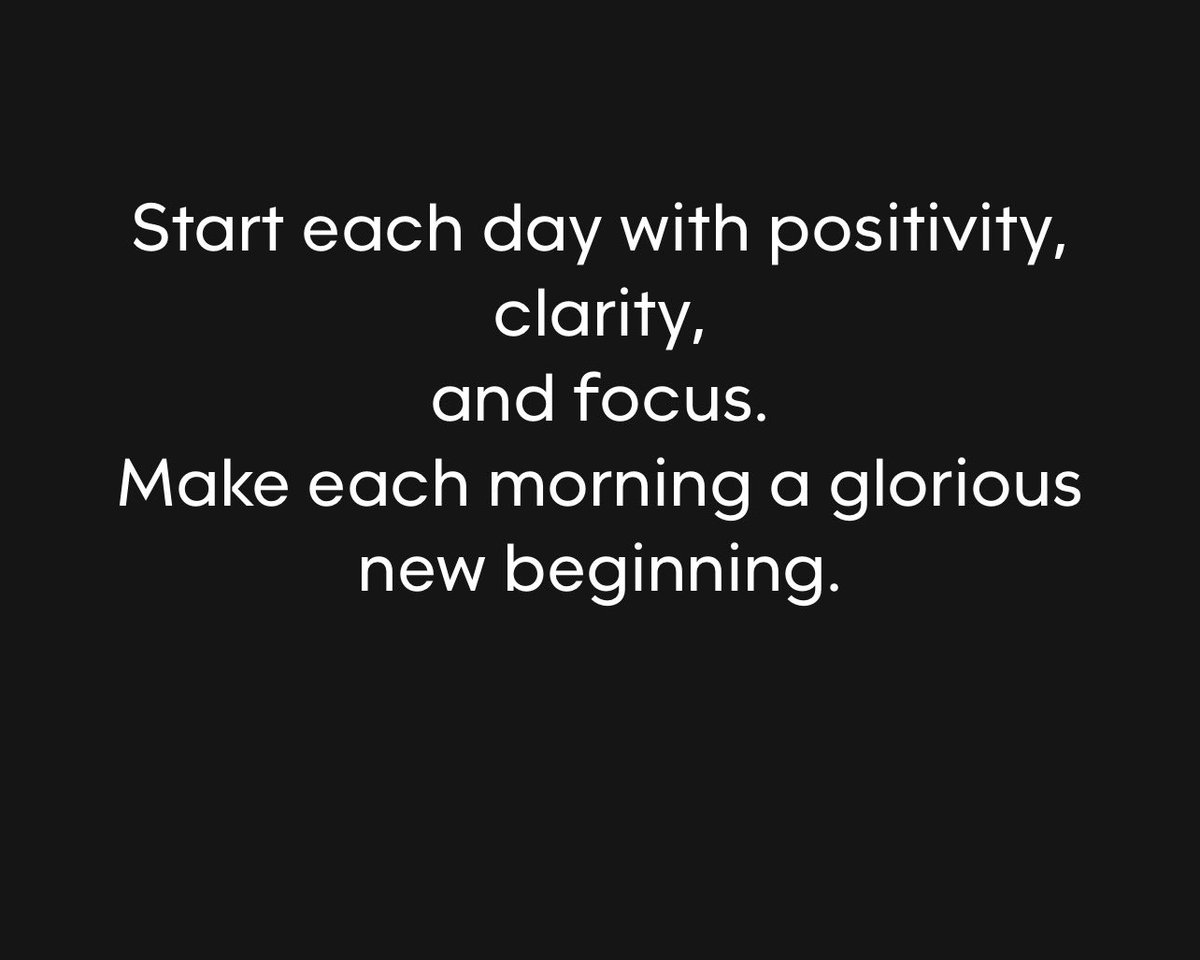 Today’s A New Day .. Positive Thoughts !! Good morning to all of my Twitter-X family members, to all of my friends, &amp; to all of the viewers .. On this Monday morning ! #LateMorningStart #MorningRoutine #BlessedToBeAlive #PositiveEnergy #PositiveMindset #MondayMorning