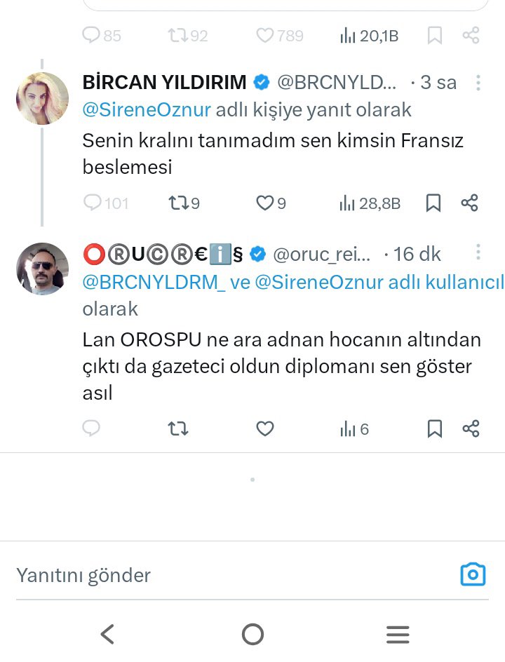 BRCNYLDRM (@brcnyldrm_) on Twitter photo Bana namustan bahseden troll .
Sertaç Oruç Keskin.
Sizi bulmam çok vaktimi almaz 🤣🤣🤣 Bana namustan bahseden troll .
Sertaç Oruç Keskin.
Sizi bulmam çok vaktimi almaz 🤣🤣🤣