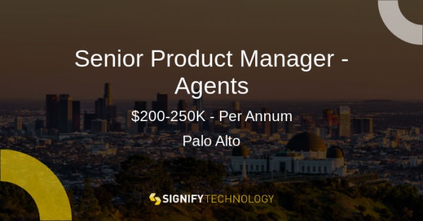 Signify_Tech's tweet image. Take a look at one of our latest roles! Senior Product Manager - Agents, $200-250K - Per Annum - #PaloAlto.
Want to find out more? Visit our website to apply
#recruiting paiger.link/505030079