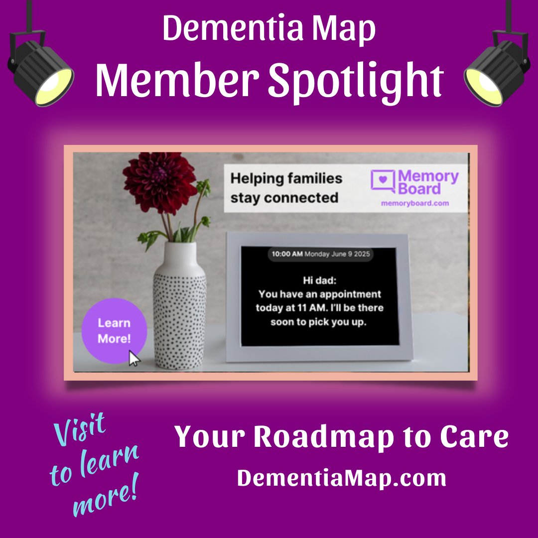 demmapgrd's tweet image. Dementia Map member Tyler Zanini, cofounder of Memoryboard, shares a powerful tool for memory loss, which supports Caregivers to help loved ones stay connected and independent, to support aging in place.
Learn more about MemoryBoard today on Dementia Map:
dementiamap.com/directory/?utm…