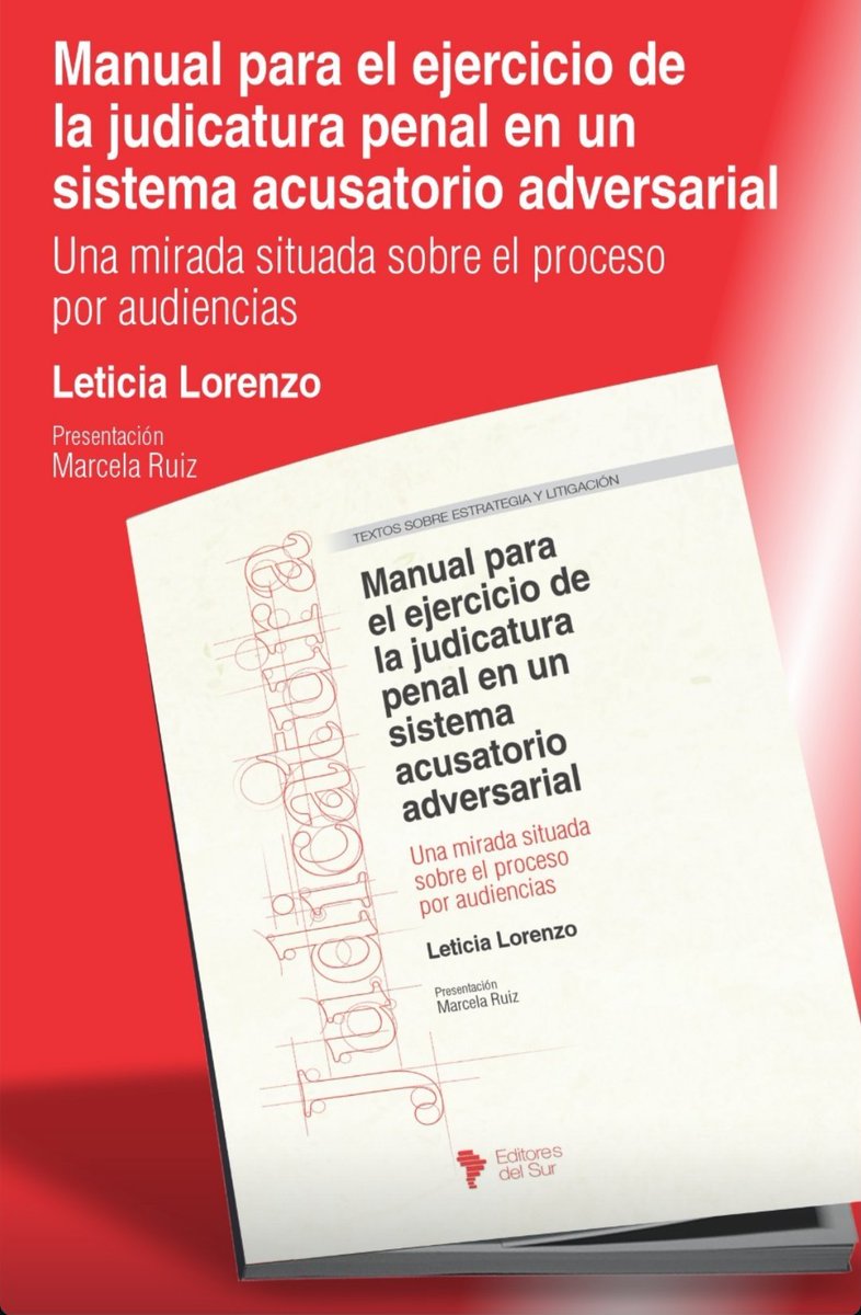 ¡Ya a la venta!
¿Queres estudiar o mejorar tus destrezas para conducir una audiencia y resolver adecuadamente?
Este libro es para vos 😁
editoresdelsur.com/productos/manu…