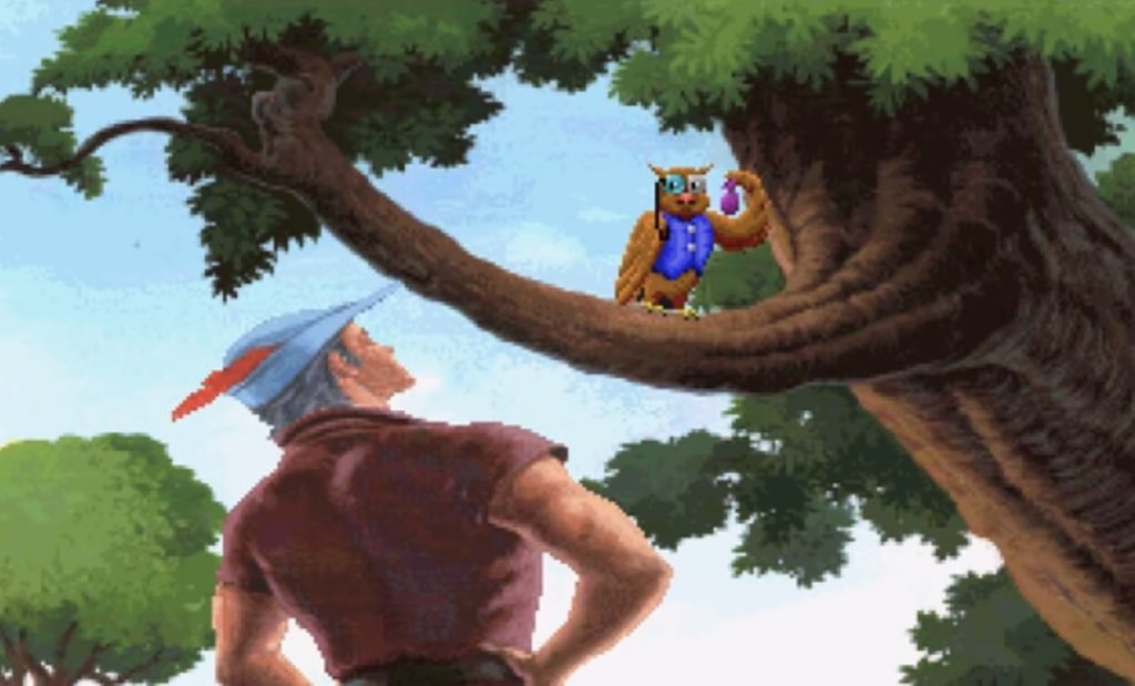 Cedric is telling you to go and follow <a href="/AdvGameMerch/">The Adventure Game Merch Store</a> !