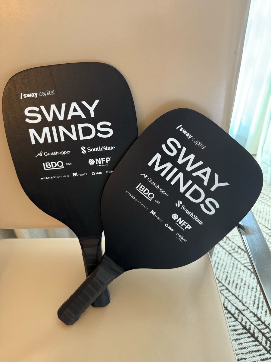 Serving up support! 🏓🦗
We were proud to sponsor Sway Minds, hosted by <a href="/sway_capital/">Sway Capital</a>, last week in Newport Beach, CA—where big ideas and great connections were in play. Can’t wait to see the impact these conversations will spark! swayminds.com #DigitalBank