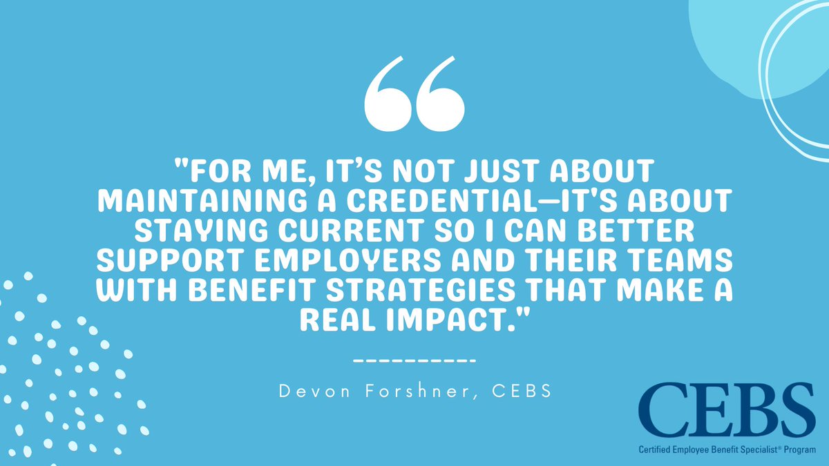 CEBSProgram's tweet image. Happy #MotivationMonday, everyone! 

Recent CEBS grad Devon Forshner shared enthusiasm for his accomplishment and the impact it will have on his work. 

Congrats on your achievement, Devon! #CEBSgoals
