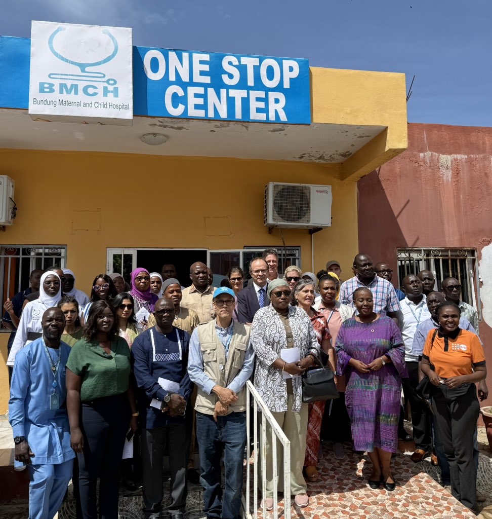 UNDP_TheGambia's tweet image. 🤝 w/ Gov’t, dev partners, CSOs &amp;amp; @UNGambia, we’ve kicked off a joint #CooperationFramework monitoring mission in the regions 

📍 First stop: Bundung Maternal &amp;amp; Child Hospital, visiting the One-Stop #GBV Center providing care &amp;amp; protection to survivors thru @UNPeacebuilding