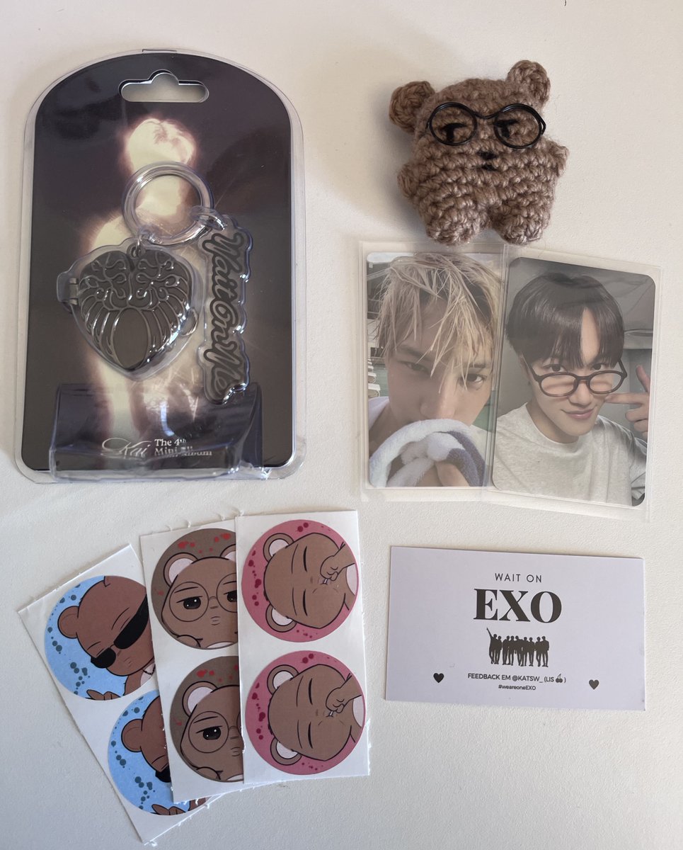 ⋆౨ৎ˚⟡˖ ࣪ Feedback super positivo para <a href="/katsw_/">lis 🍒 #weareoneEXO</a> pelas cegs de wait on me. Tudo foi perfeito e bem organizado e o pacotinho chegou muito bem embalado. Muito obrigada <3